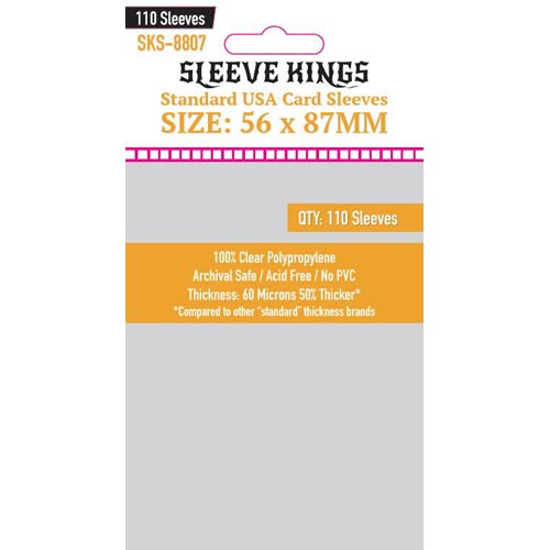 Sleeve Kings: Standard USA Card Sleeves (56x87mm) (110)