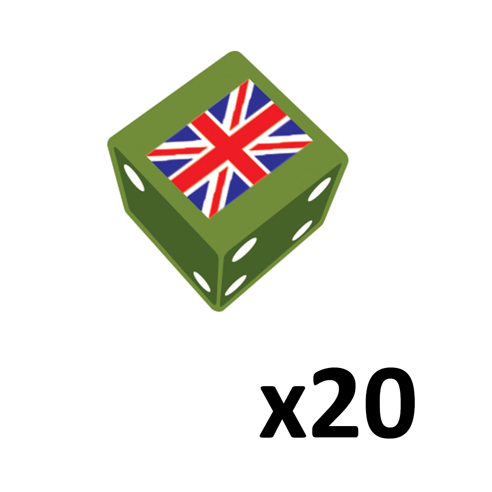 Flames of War WW2: British - Dice (20) (Preorder)