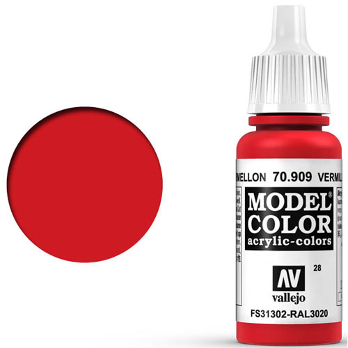 Vallejo Model Color Paint: Vermilion