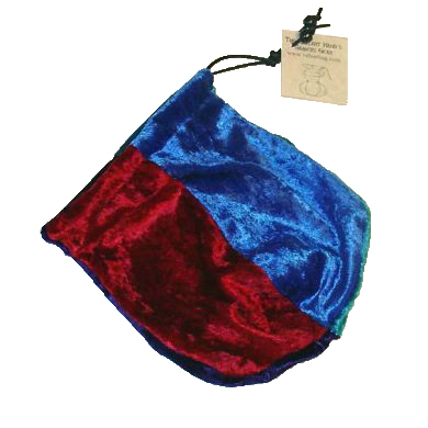 Dice Bag - Velvet Jester w/ Red, Blue, Purple, Turquoise