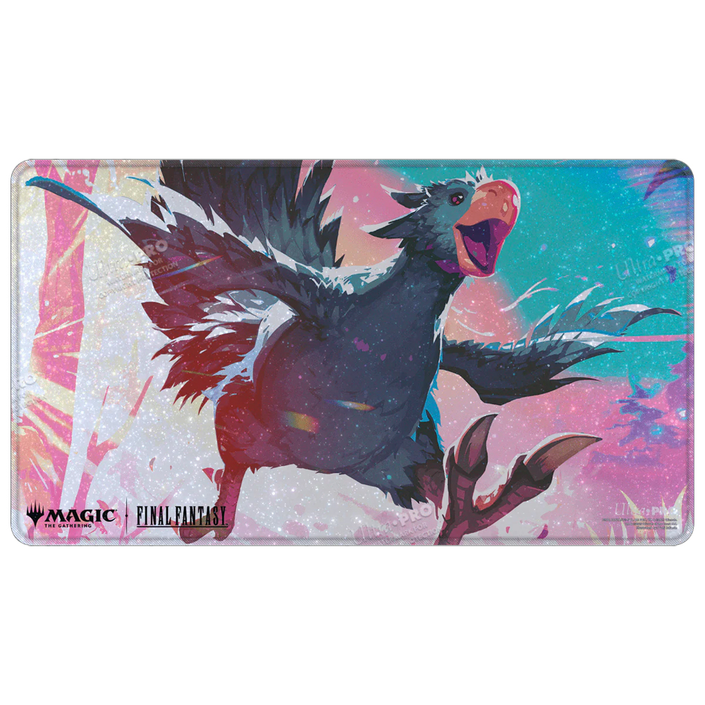 MtG Holofoil Playmat: Final Fantasy - Traveling Chocobo (Black)