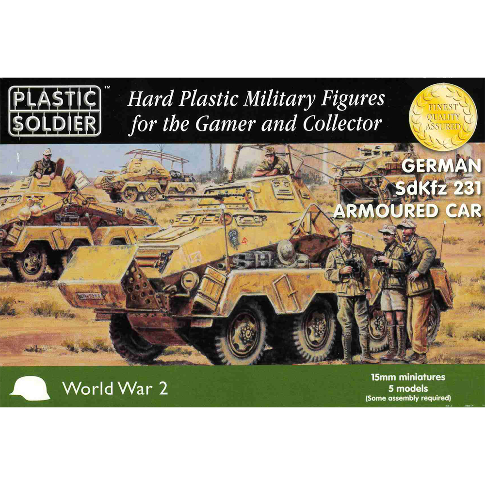 15mm Scale WW2: German SdKfz 231 Armoured Car