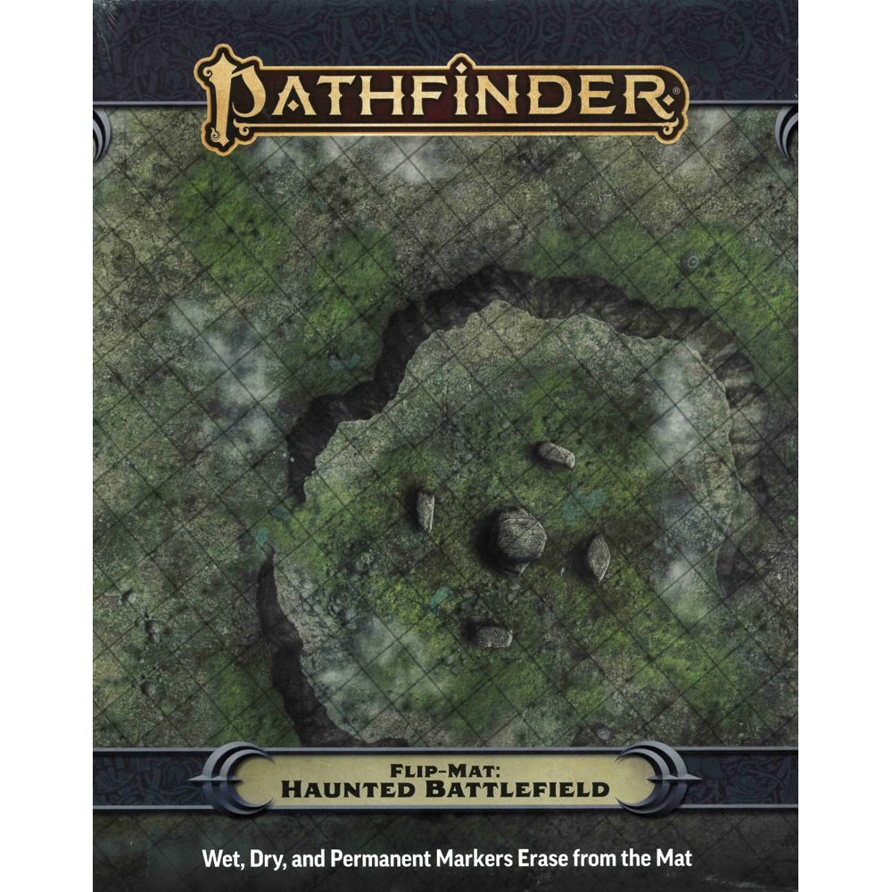 Pathfinder 2E RPG: Flip Mat - Haunted Battlefield