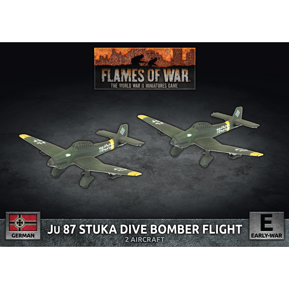 Flames of War WW2: German - Ju 87 Stuka Dive Bomber Flight (Preorder)
