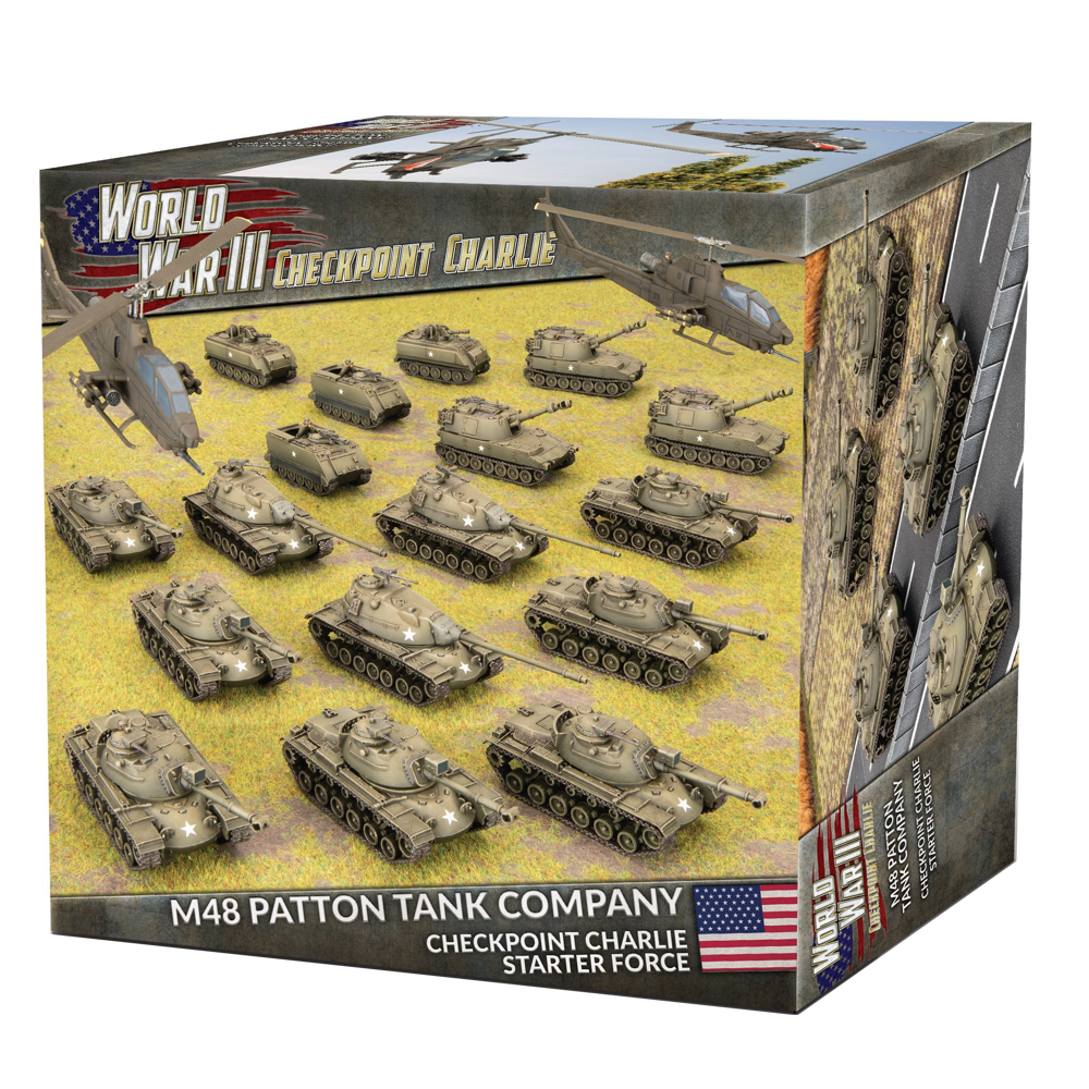 WWIII Team Yankee: Checkpoint Charlie American Starter Force: M48 Patton Tank Company (Limited Edition)
