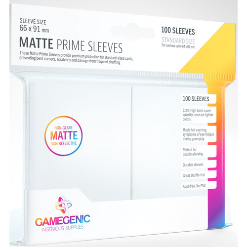 Matte Prime Sleeves: White (100)