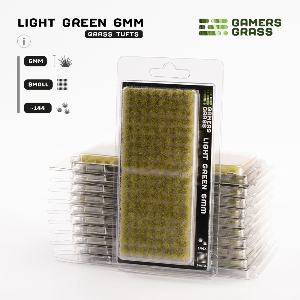Gamers Grass Tufts: Light Green - Small 6mm