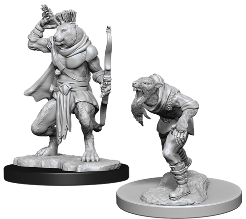 D&D Nolzur's Marvelous Unpainted Minis: W11 Wererat & Weretiger