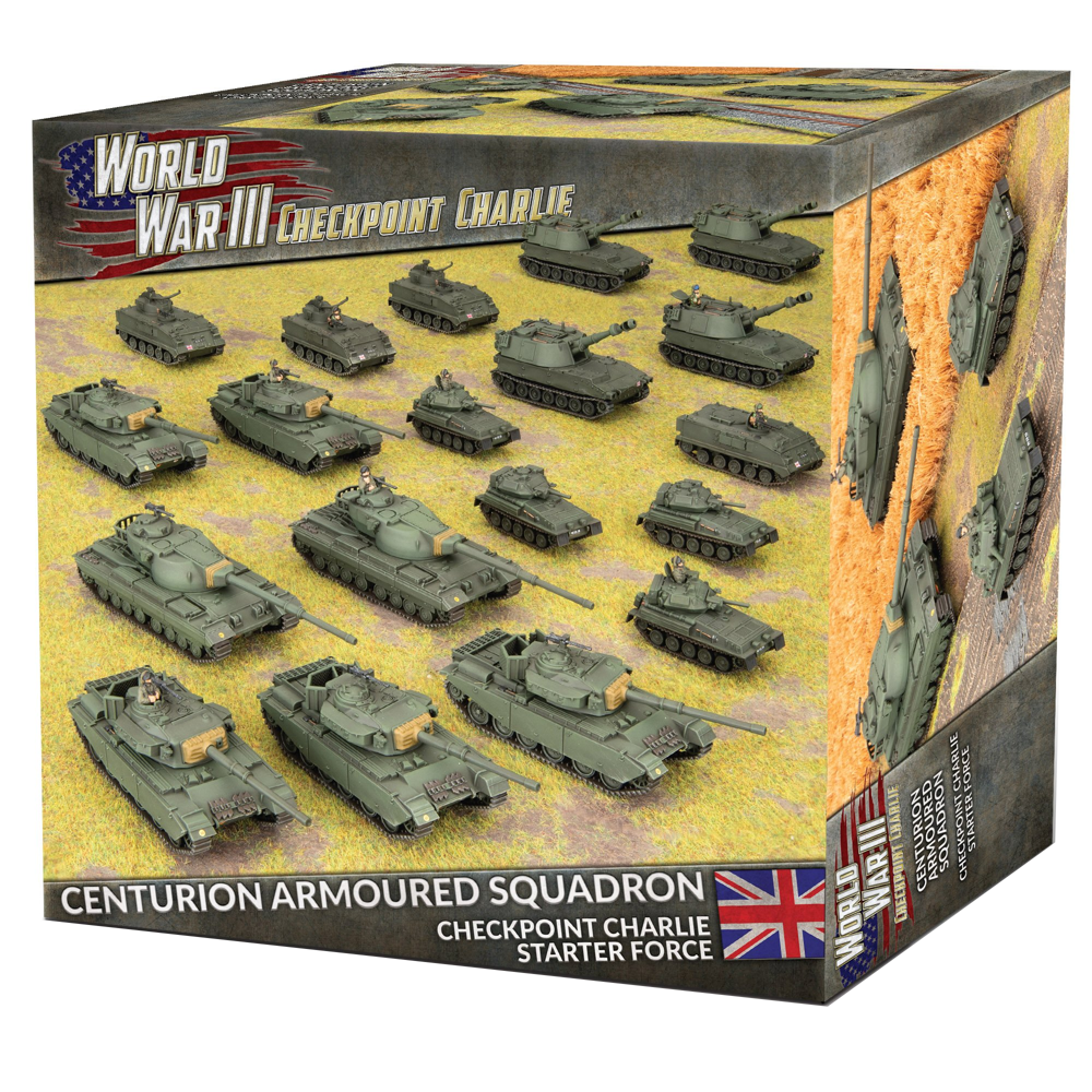 WWIII Team Yankee: Checkpoint Charlie British Starter Force - Centurion Armoured Squadron - Limited Edition