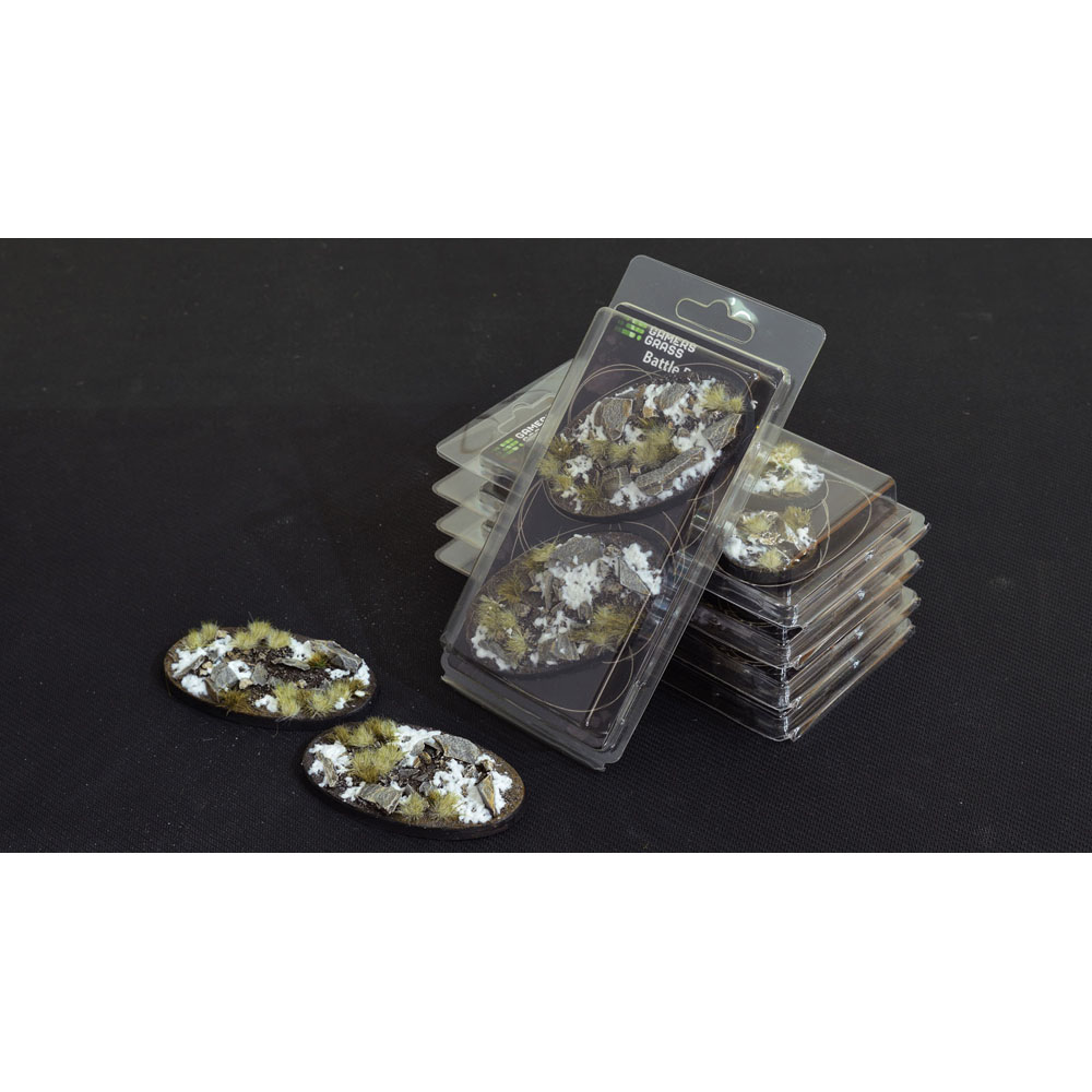 Battle Ready Bases: Winter - Oval 90mm (2)