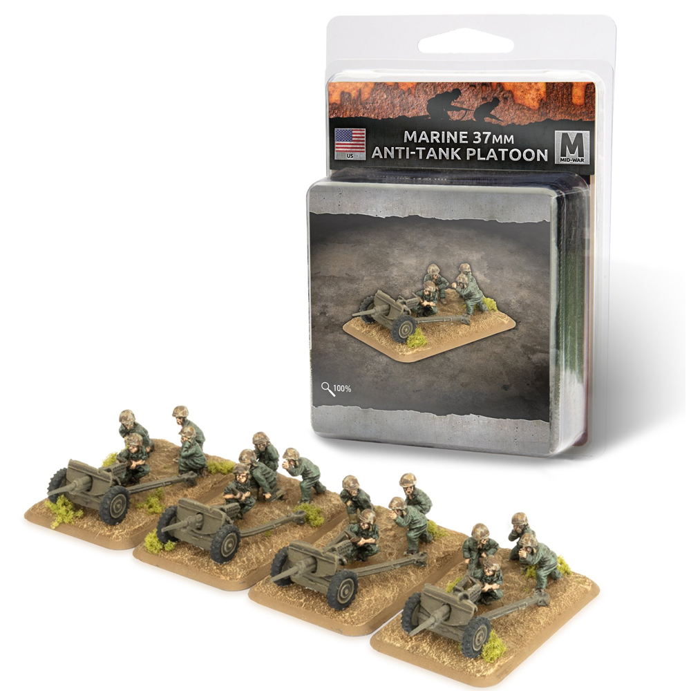 Flames of War WW2: American - Marine 37mm Anti-tank Platoon