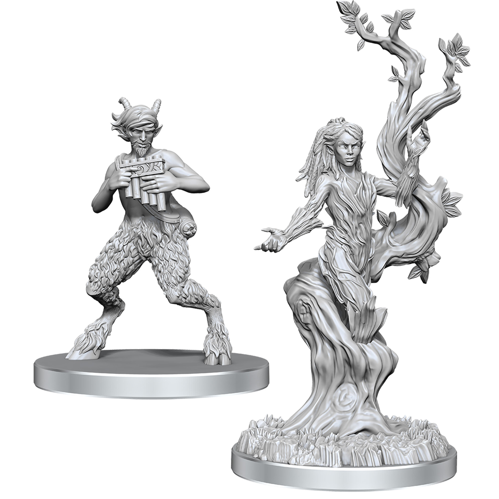 D&D Nolzur's Marvelous Unpainted Minis: W28 Satyr & Dryad (New Arrival)