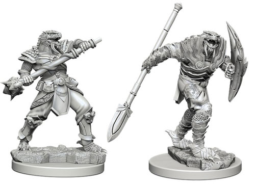 D&D Nolzur's Marvelous Unpainted Minis: W5 Male Dragonborn Fighter with Spear