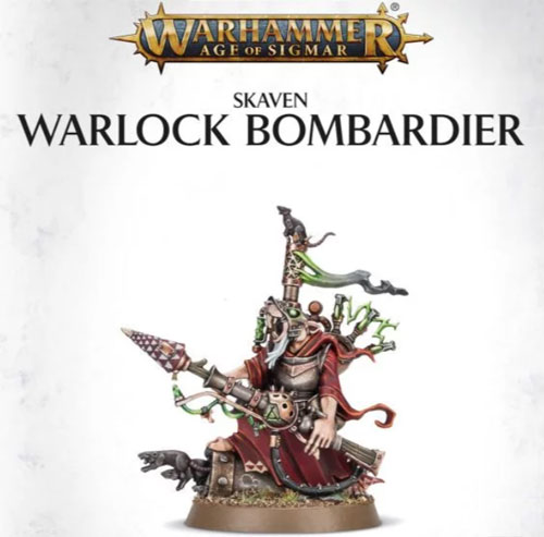Warhammer Age of Sigmar: Skaven - Warlock Bombardier