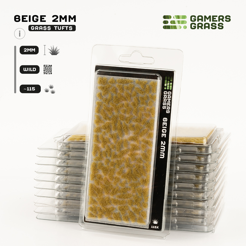 Gamers Grass Tufts: Beige - Wild 2mm