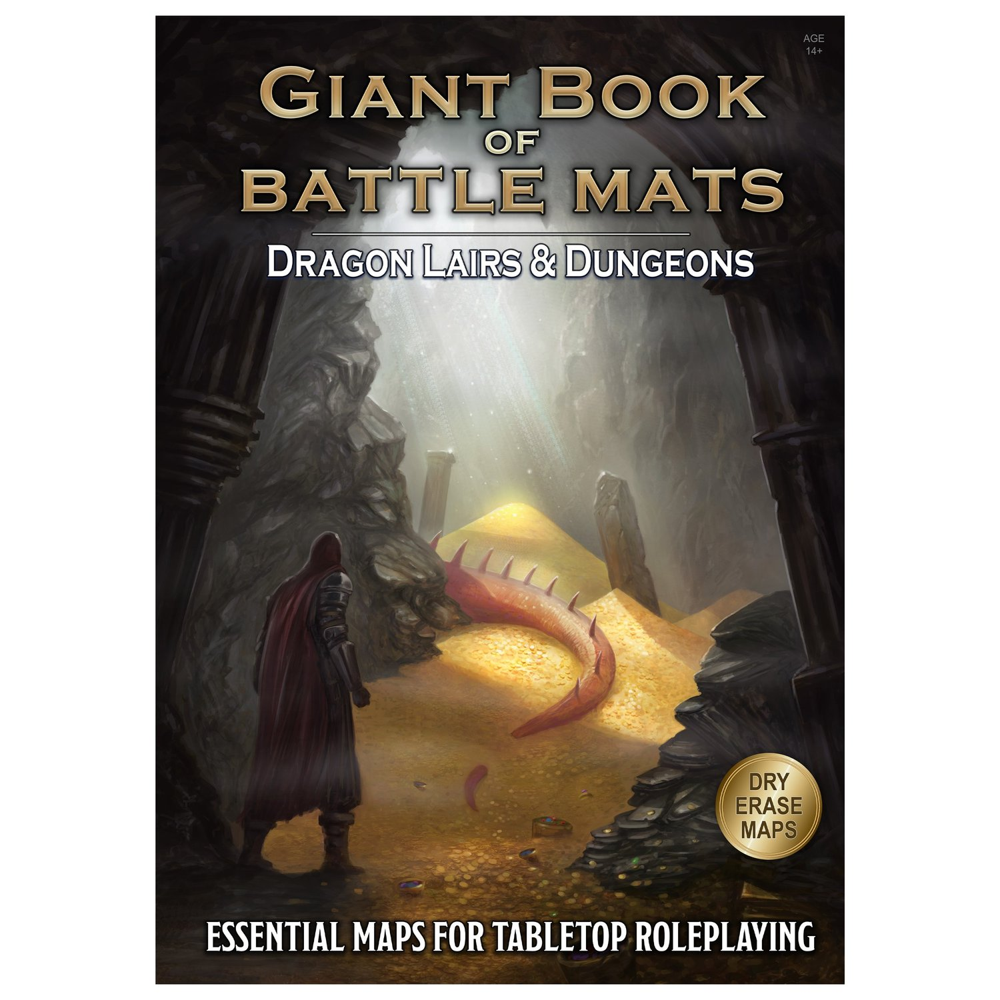 Giant Book of Battle Mats: Dragon Lairs & Dungeons (New Arrival)