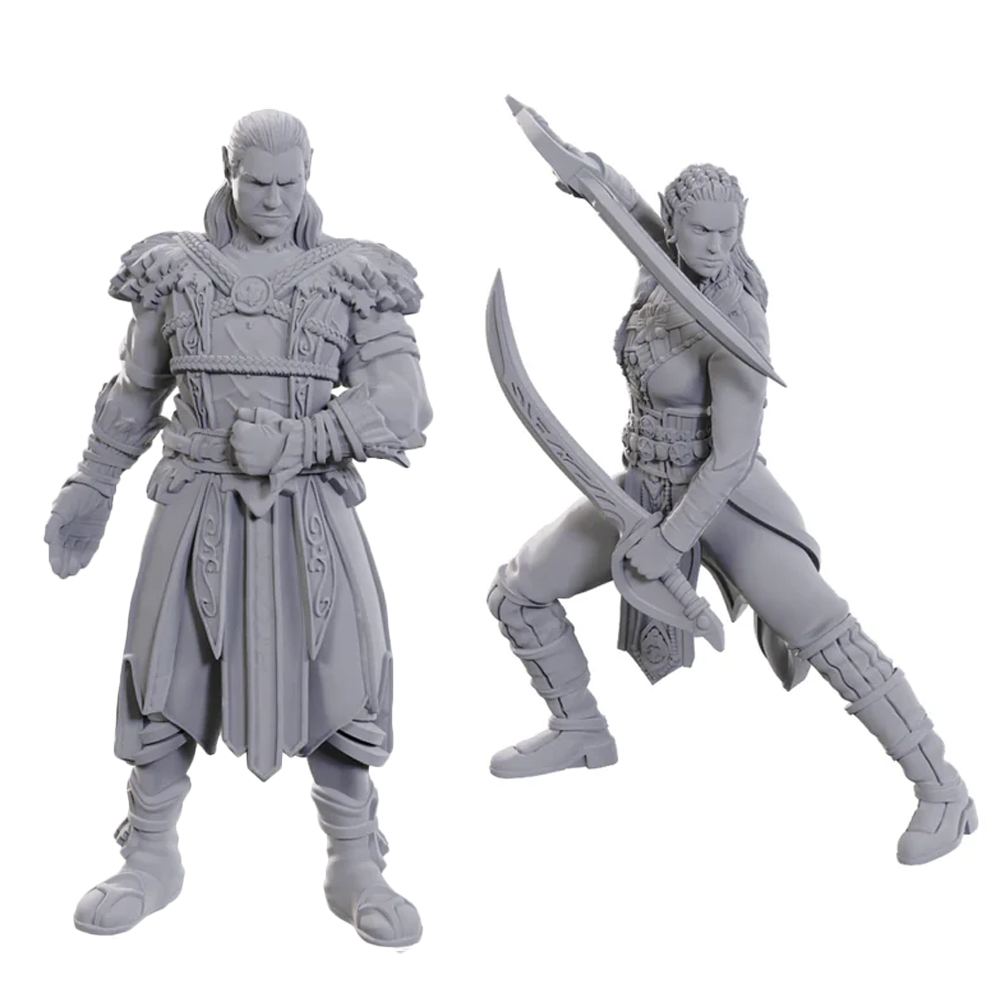 D&D Nolzur's Marvelous Unpainted Minis: Baldur's Gate 3 - Jaheira & Halsin