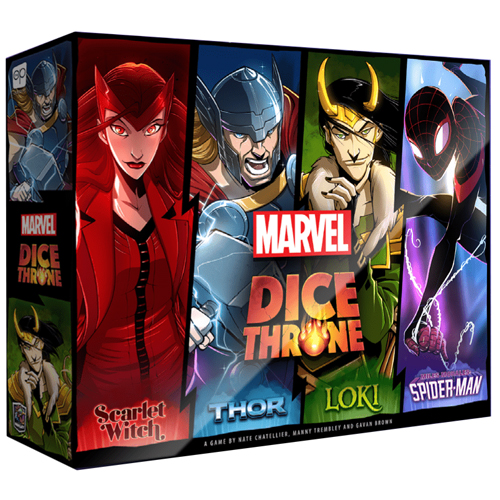 Marvel Dice Throne: 4-Hero Box (Scarlet Witch, Thor, Loki, & Spider-Man)