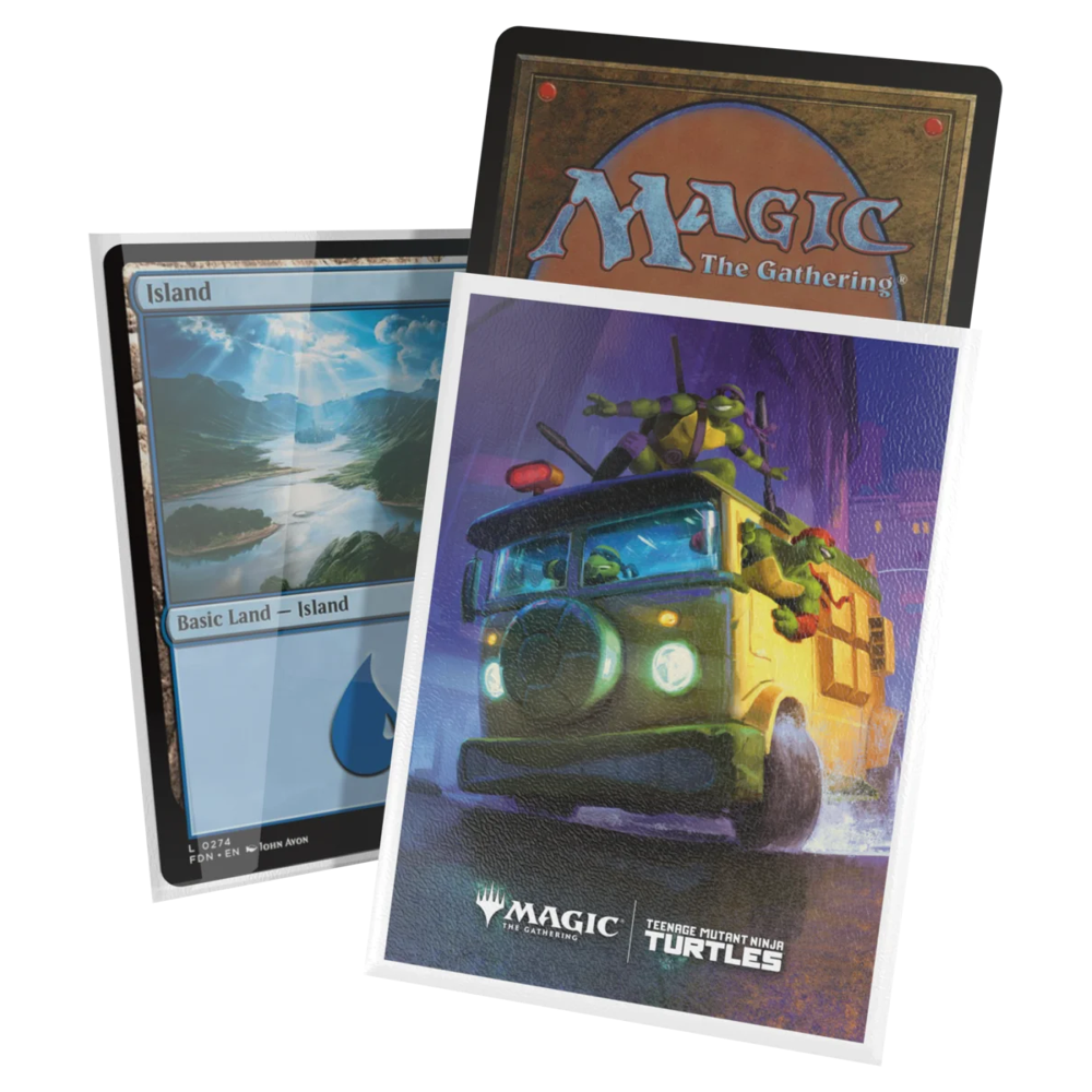 MTG Art Sleeves TMNT: Turtle Van (100) (New Arrival)