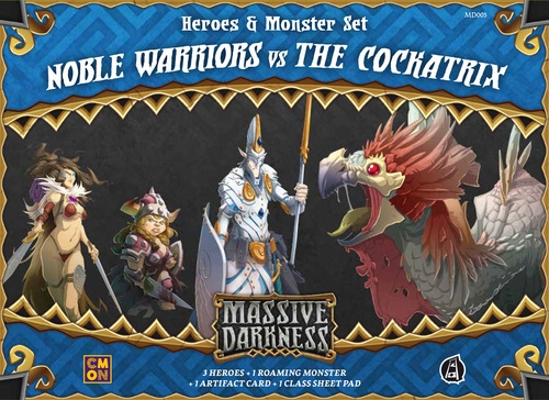 Massive Darkness: Heroes & Monster Set - Noble Warriors vs. The Cockatrix