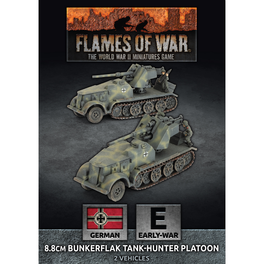Flames of War WW2: German - 8.8cm Bunkerflak Tank-Hunter Platoon (Preorder)