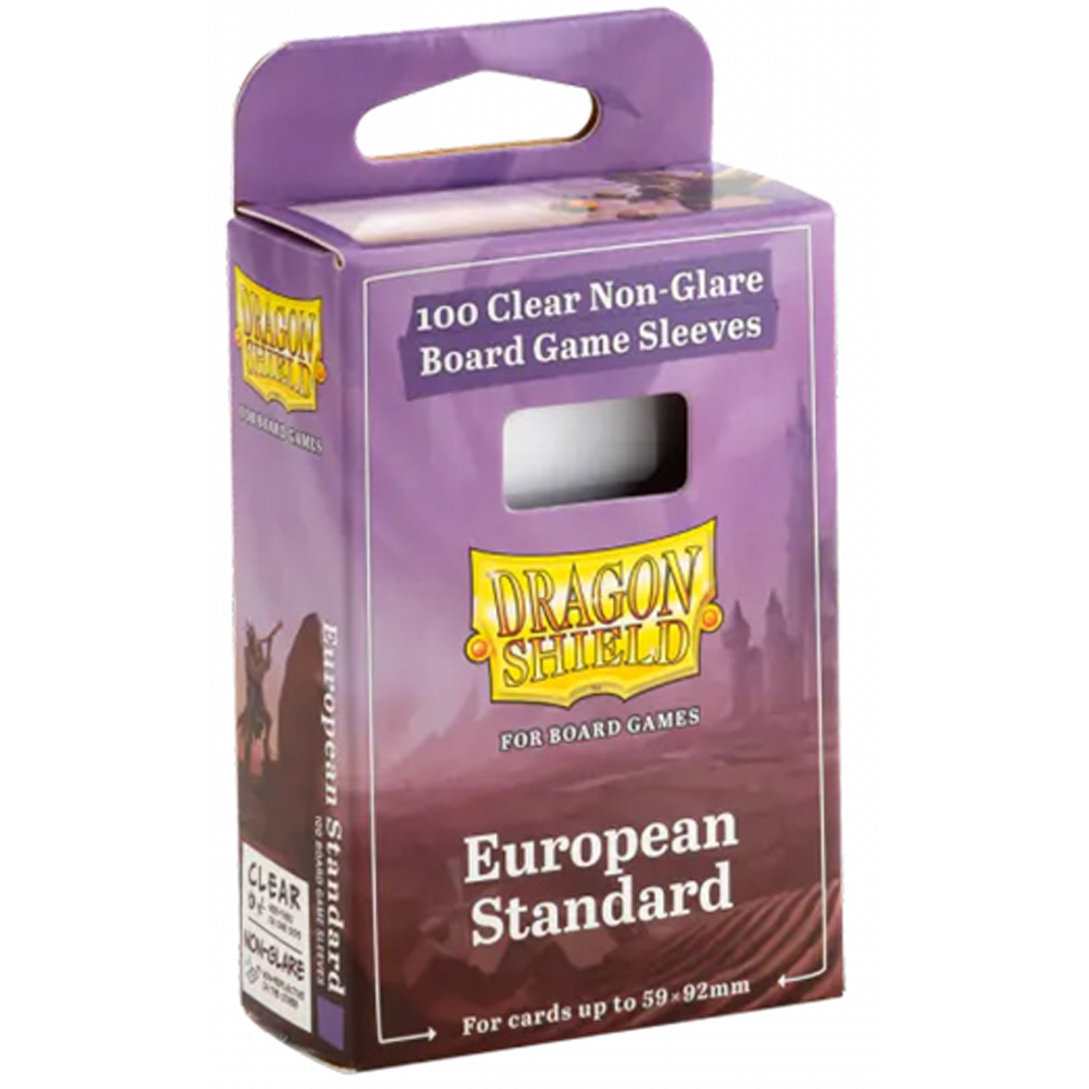 Dragon Shield Board Game Sleeves: European Standard - Clear Non-Glare (100)