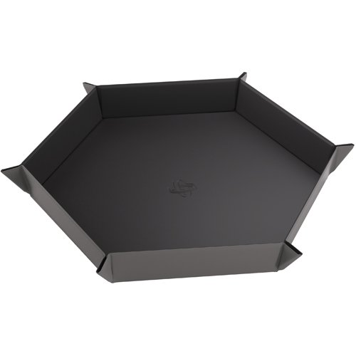 Magnetic Dice Tray: Hexagonal Black/Gray