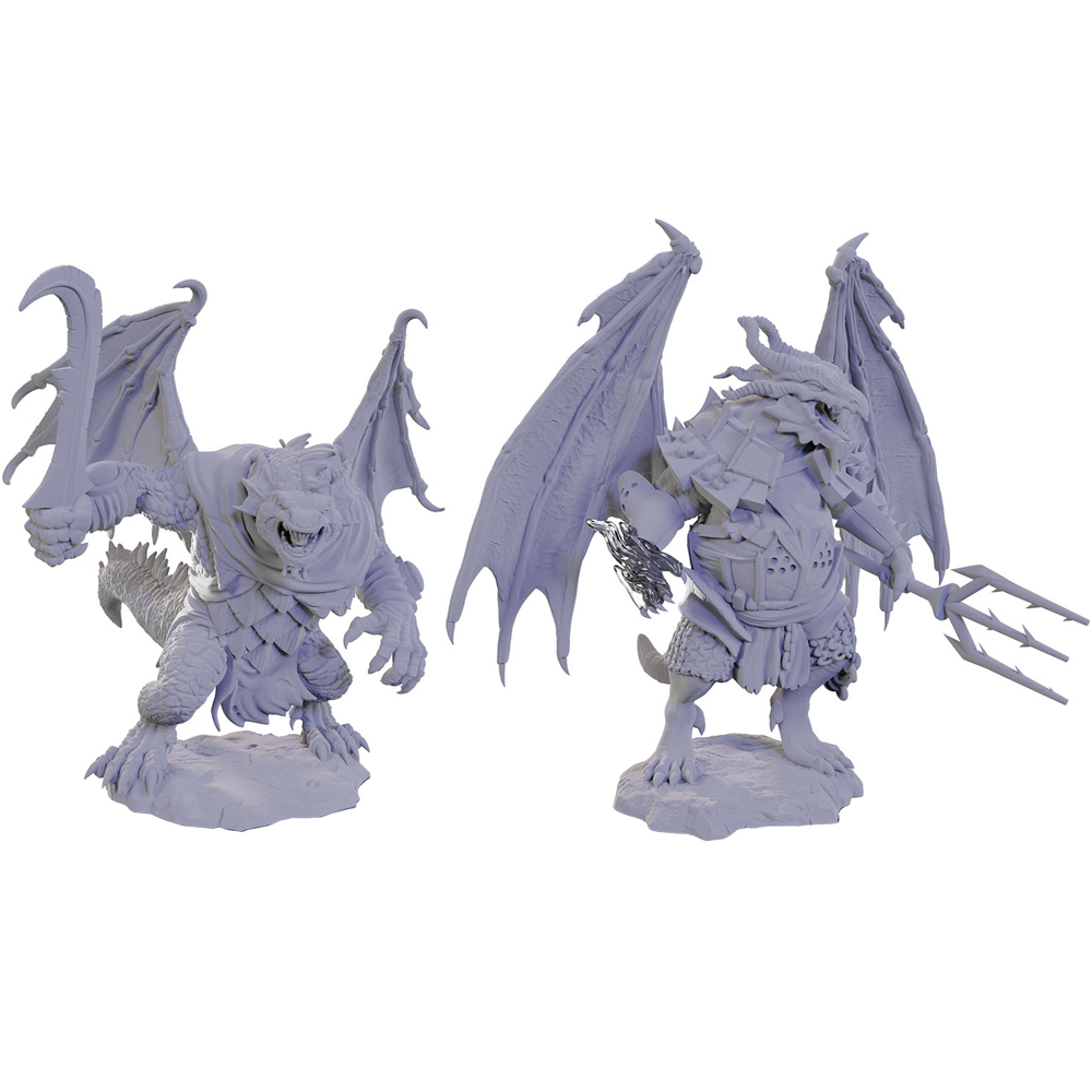 D&D Nolzur's Marvelous Unpainted Minis: W22 Draconian Mage & Foot Soldier