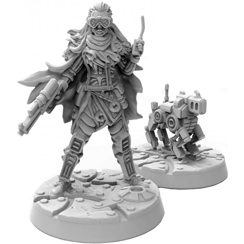 Starfinder Masterclass Miniatures: Android Mechanic & Mechanic's Drone