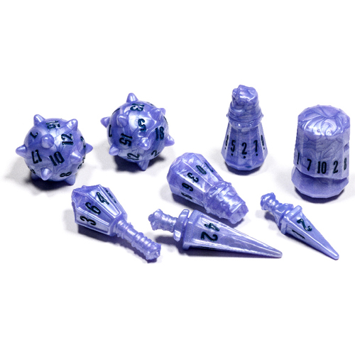 Warrior Polyhedral Set: Ghost Knight (8) (Last Chance)