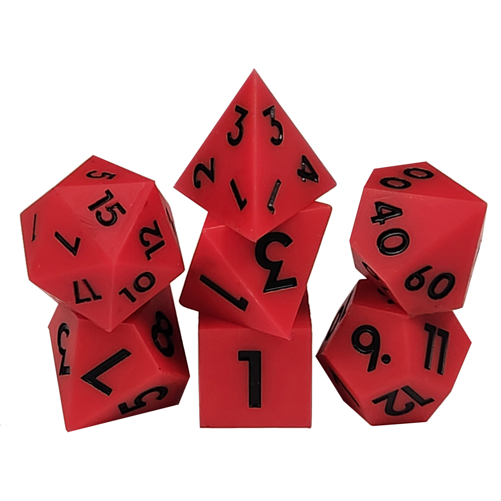 Game Plus Products 16mm Bouncy Silicone Dice: Red (7)
