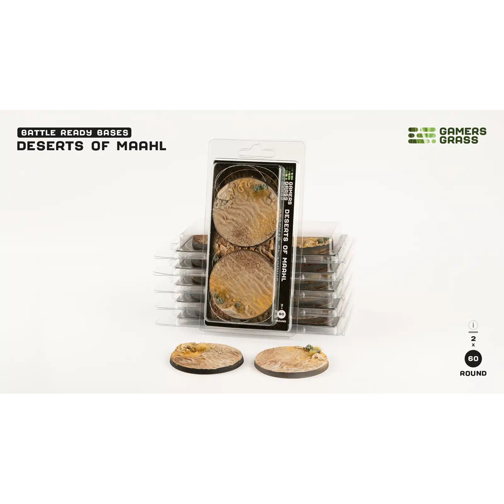 Battle Ready Bases: Deserts of Maahl - Round 60mm (2)