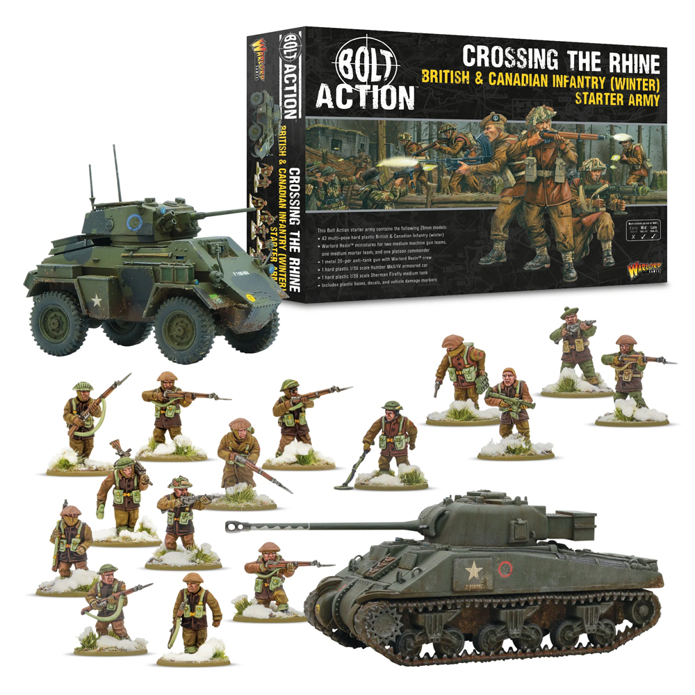 Bolt Action: Crossing the Rhine - British & Canadian Infantry (Winter) Starter Army