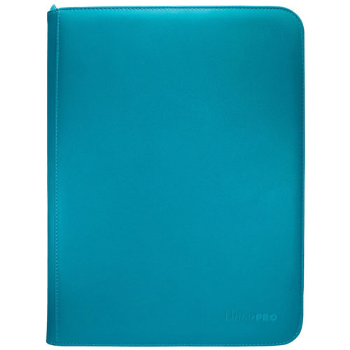 Vivid 9-Pocket Zippered Pro-Binder: Teal