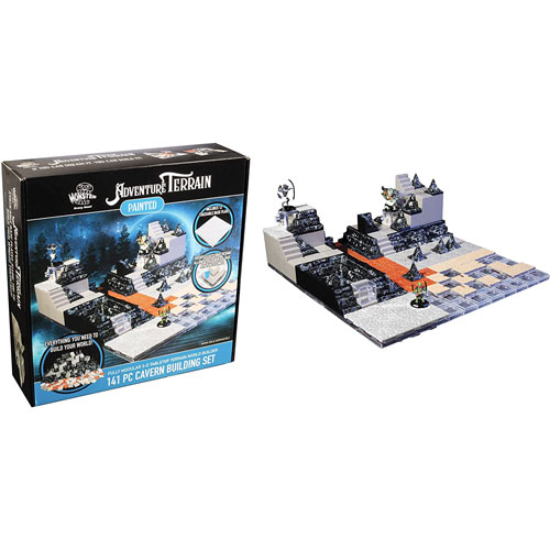 Monster Adventure Terrain: Painted - Cavern Set & Base Plate (141)