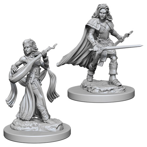 Pathfinder Battles Deep Cuts Unpainted Minis: W4 Female Human Bard