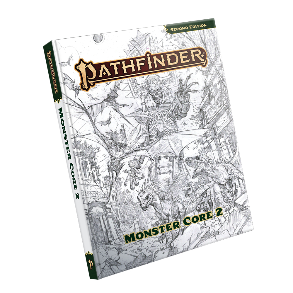 Pathfinder 2E RPG: Monster Core 2 (Sketch Cover)