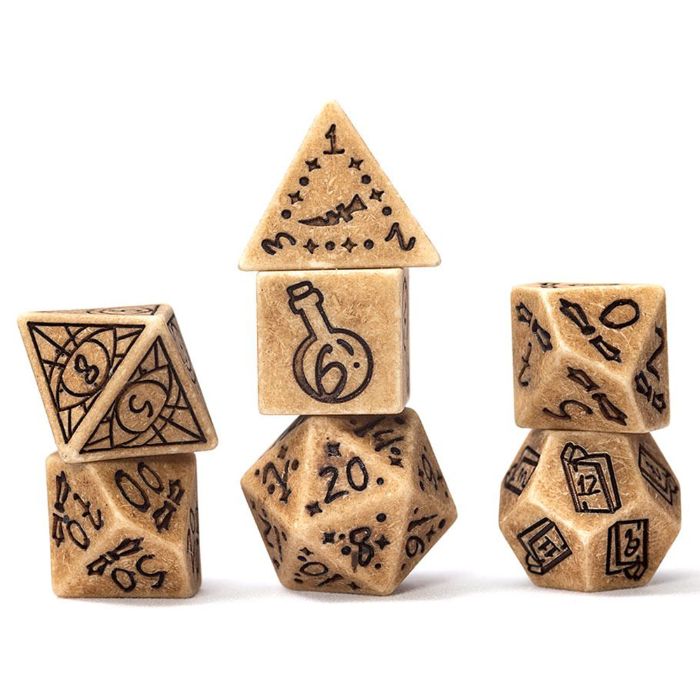 Sirius RPG Dice Set: Illusory Stone - Sandstone (7) (Last Chance)
