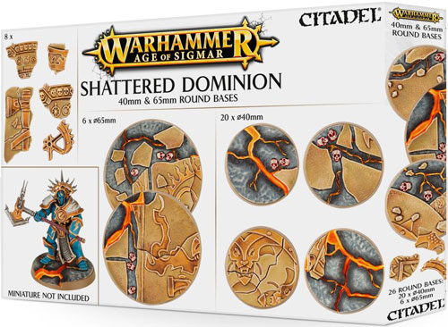 Warhammer Age of Sigmar: Shattered Dominion - 40 & 65mm Round Bases