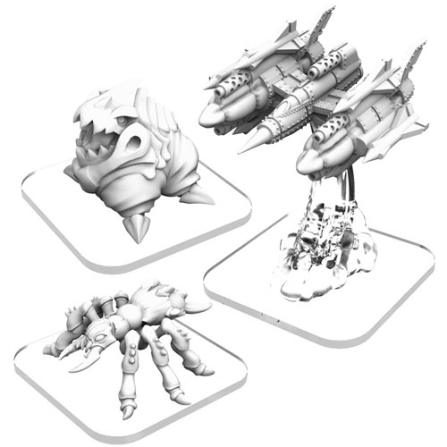 Monsterpocalypse: Destroyers Alternate Elite Units - Belcher, LTA Fighter, Dire Ant (Last Chance)