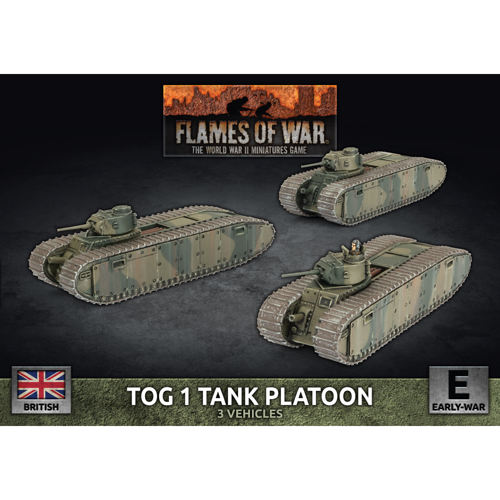 Flames of War WW2: British - TOG 1 Tank Platoon (Preorder)
