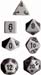 Chessex Dice Set: Opaque Dark Grey w/ Black (7)