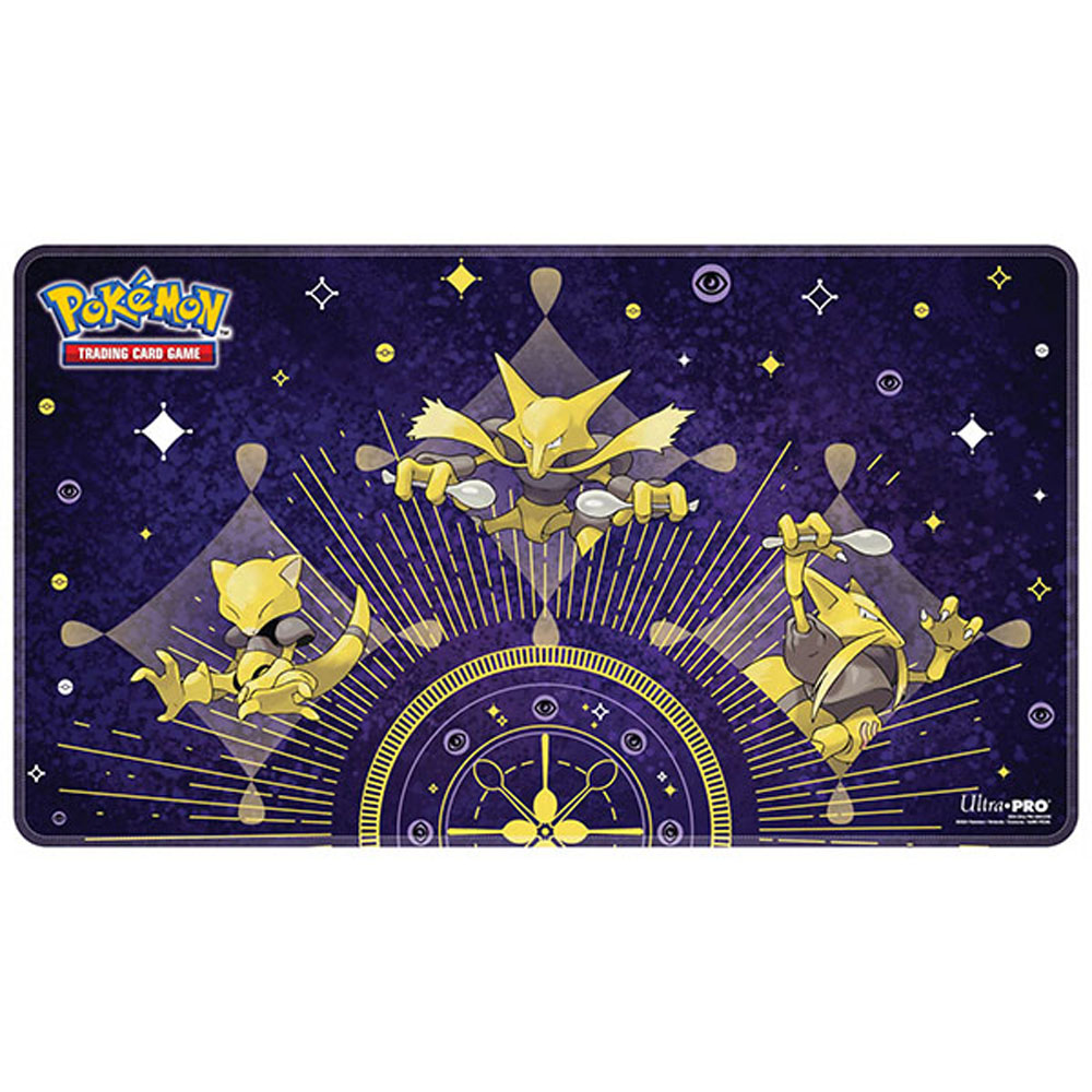 Pokemon Playmat: White Stitched Abra Evolutions