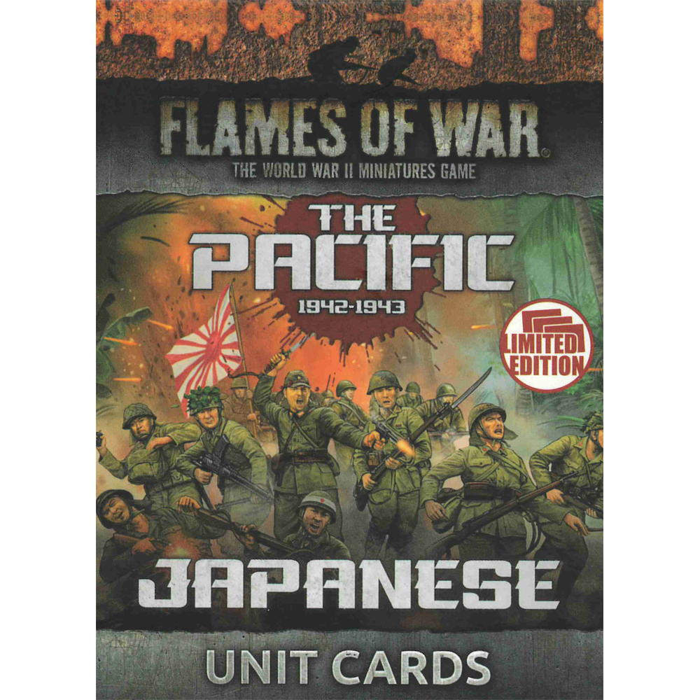 Flames of War WW2: The Pacific: Japanese Unit Cards