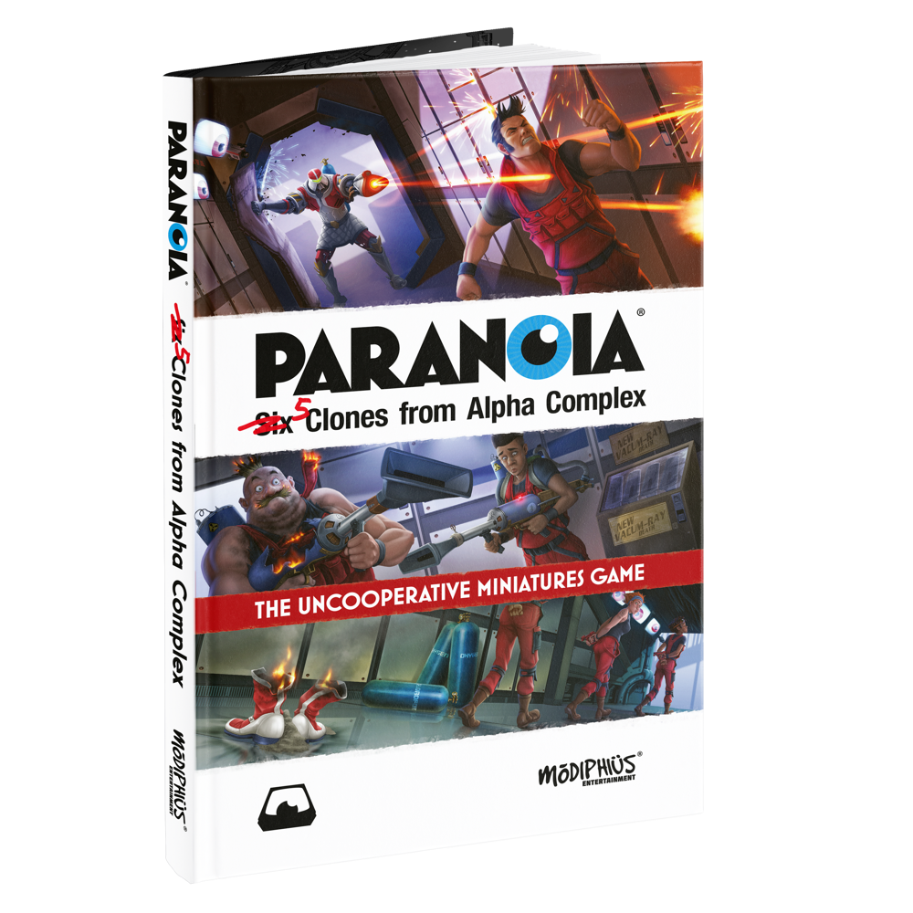 Paranoia: Five Clones from Alpha Complex - Rulebook (Preorder)