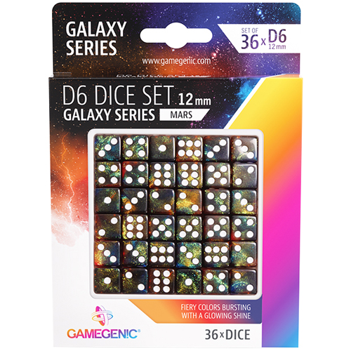 Galaxy Series 12mm d6 Set: Mars (36) (Clearance)