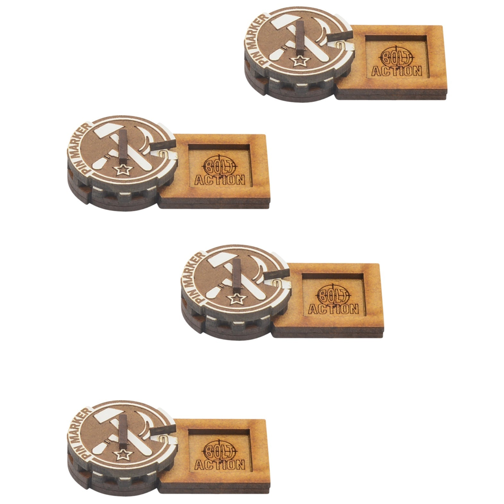 Bolt Action: MDF Unit Pin Markers - Soviet Union (Preorder)