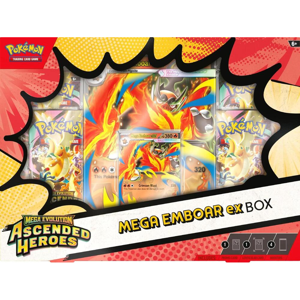 Pokemon TCG: Ascended Heroes - Mega Emboar ex Box (Preorder)