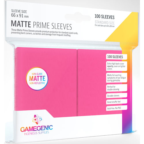 Matte Prime Sleeves: Pink (100)
