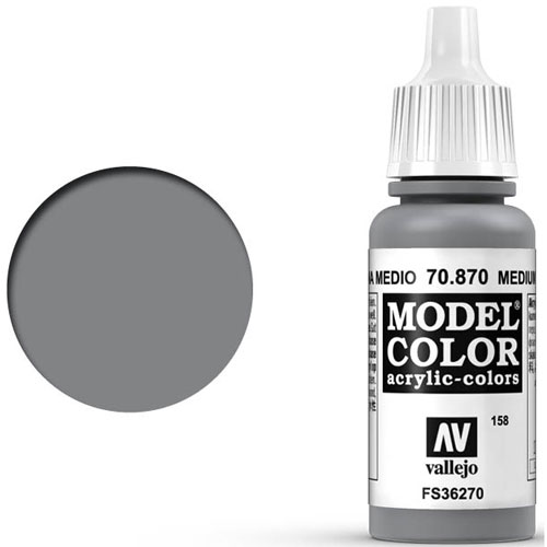 Vallejo Model Color Paint: Medium Sea Grey